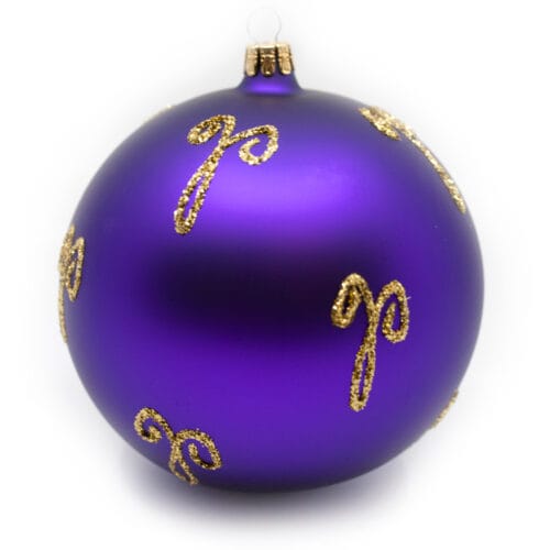Ornamentkugel Lila
