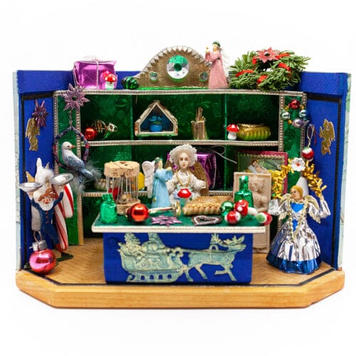 Weihnachtsladen Miniatur aus Holz