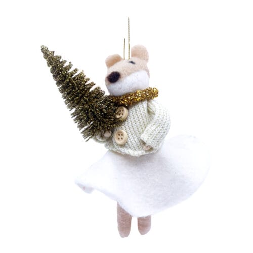 Filz Eichhörnchen mit Tannenbaum